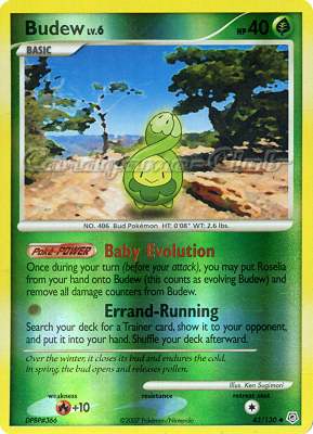 043 / 130 Budew Lv.6 non comune foil reverse (EN) -NEAR MINT-