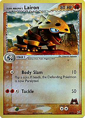 20 / 95 Team Magma's Lairon rara foil reverse (EN) -NEAR MINT-
