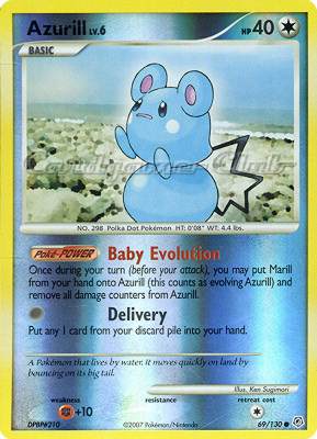 069 / 130 Azurill Lv.6 comune foil reverse (EN) -NEAR MINT-