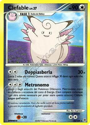 022 / 130 Clefable LIV.37 rara foil reverse (IT) -NEAR MINT-