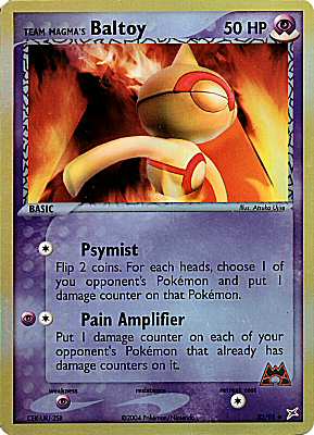 32 / 95 Team Magma's Baltoy non comune foil reverse (EN) -NEAR MINT-
