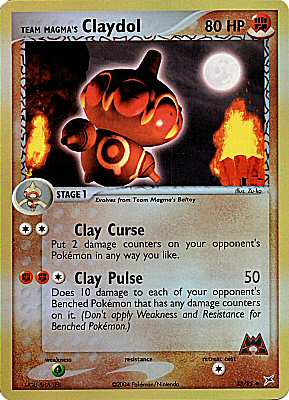 33 / 95 Team Magma's Claydol non comune foil reverse (EN) -NEAR MINT-