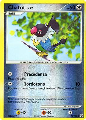 074 / 130 Chatot LIV.27 comune foil reverse (IT) -NEAR MINT-