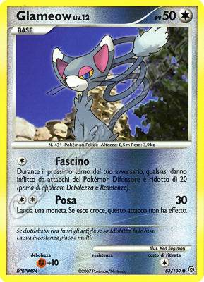 083 / 130 Glameow LIV.12 comune foil reverse (IT) -NEAR MINT-