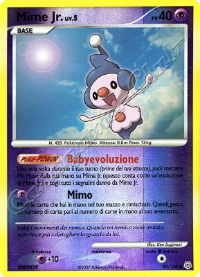 090 / 130 Mime Jr. LIV.5 comune foil reverse (IT) -NEAR MINT-