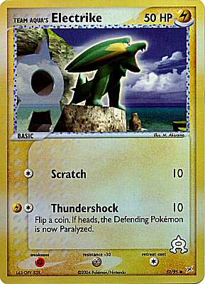 52 / 95 Team Aqua's Electrike comune foil reverse (EN) -NEAR MINT-