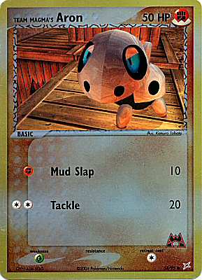 58 / 95 Team Magma's Aron comune foil reverse (EN)  -PLAYED-