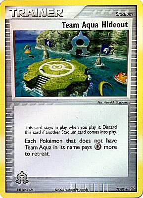 78 / 95 Team Aqua Hideout non comune foil reverse (EN) -NEAR MINT-