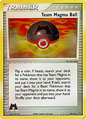 80 / 95 Team Magma Ball non comune foil reverse (EN) -NEAR MINT-