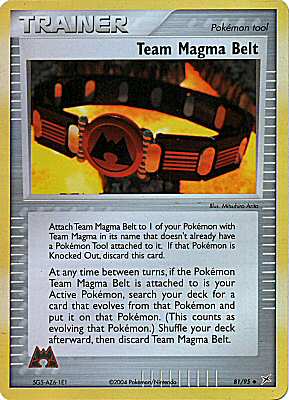 81 / 95 Team Magma Belt non comune foil reverse (EN) -NEAR MINT-