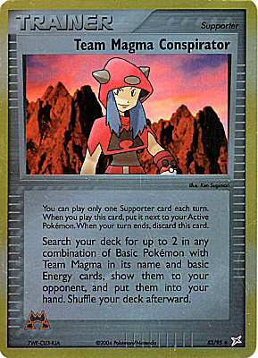 82 / 95 Team Magma Conspirator non comune foil reverse (EN)  -GOOD-
