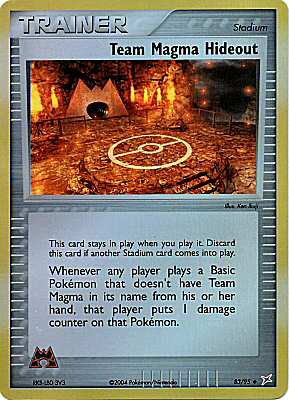83 / 95 Team Magma Hideout non comune foil reverse (EN) -NEAR MINT-