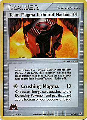 84 / 95 Team Magma Technical Machine 01 non comune foil reverse (EN) -NEAR MINT-