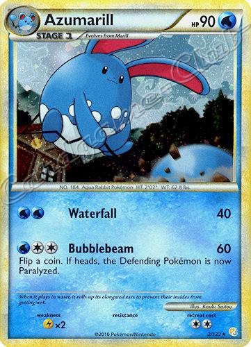 002 / 123 Azumarill rara foil (EN) -NEAR MINT-