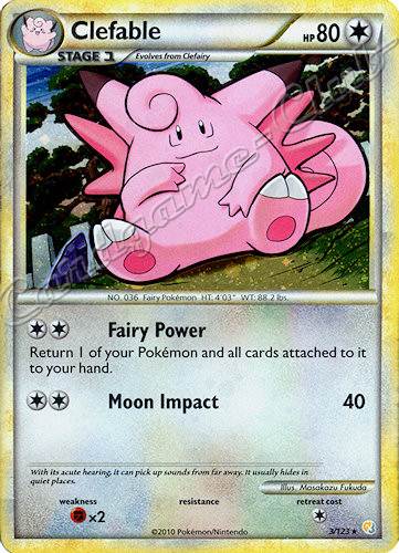 003 / 123 Clefable rara foil (EN) -NEAR MINT-