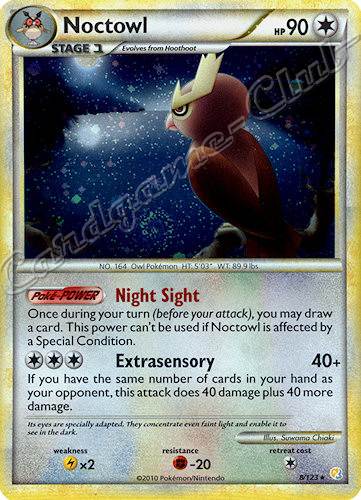 008 / 123 Noctowl rara foil (EN) -NEAR MINT-