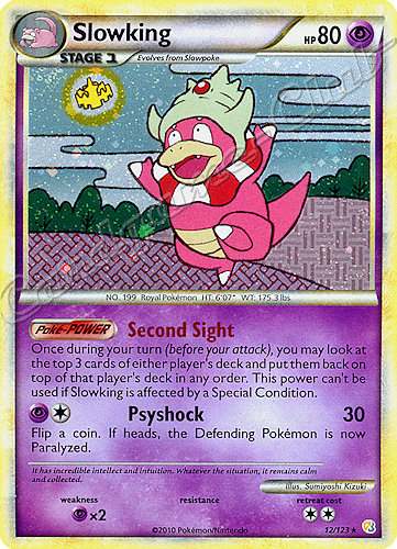 012 / 123 Slowking rara foil (EN) -NEAR MINT-