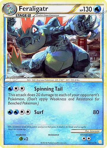 020 / 123 Feraligatr rara (EN) -NEAR MINT-