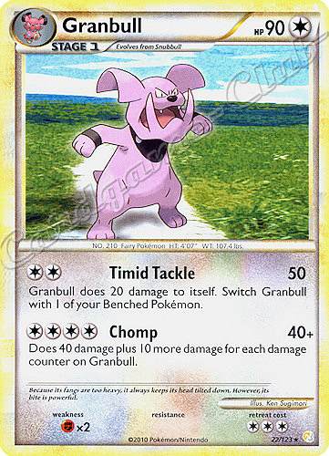 022 / 123 Granbull rara (EN) -NEAR MINT-