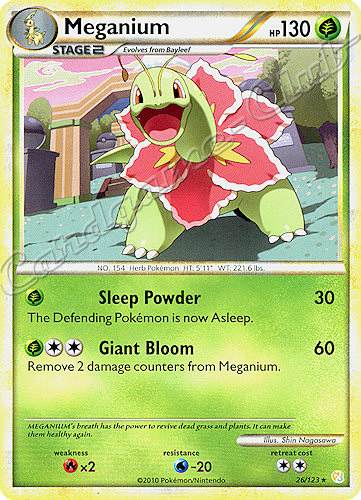 026 / 123 Meganium rara (EN) -NEAR MINT-