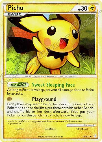 028 / 123 Pichu rara (EN) -NEAR MINT-