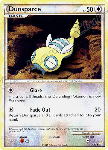 041 / 123 Dunsparce non comune (EN) -NEAR MINT-