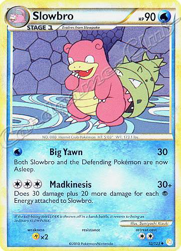 052 / 123 Slowbro non comune (EN) -NEAR MINT-