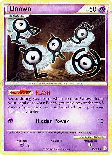 055 / 123 Unown non comune (EN) -NEAR MINT-