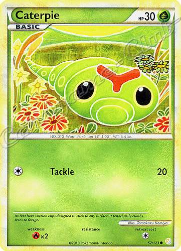 057 / 123 Caterpie comune (EN) -NEAR MINT-