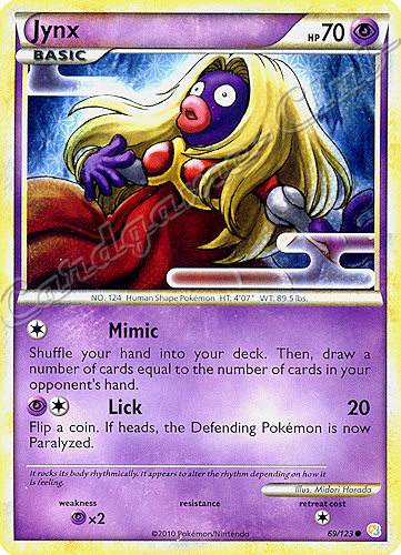 069 / 123 Jynx comune (EN) -NEAR MINT-