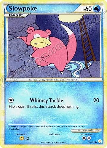 081 / 123 Slowpoke comune (EN) -NEAR MINT-