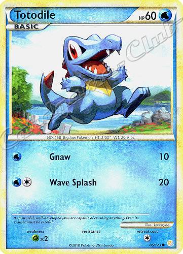 086 / 123 Totodile comune (EN) -NEAR MINT-