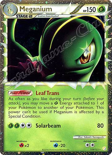 109 / 123 Meganium rara prime foil (EN) -NEAR MINT-