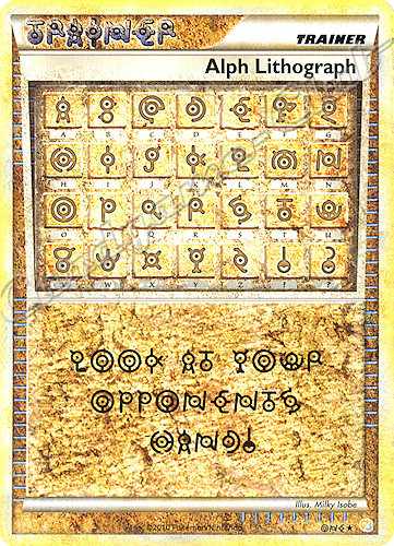 Alph Lithograph rara (EN) -NEAR MINT-