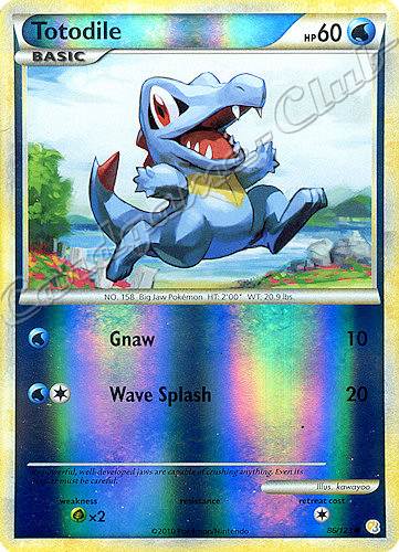 086 / 123 Totodile comune foil reverse (EN) -NEAR MINT-