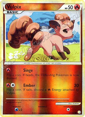 087 / 123 Vulpix comune foil reverse (EN) -NEAR MINT-
