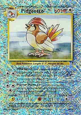 034 / 110 Pidgeotto rara foil reverse (EN) -NEAR MINT-