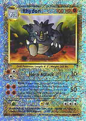 035 / 110 Rhydon rara foil reverse (EN) -NEAR MINT-