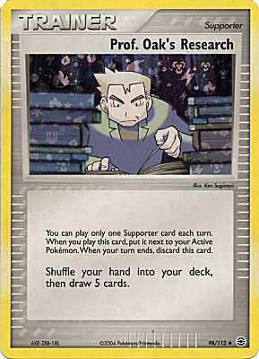 098 / 112 Prof. Oak's Research non comune foil speciale (EN) -NEAR MINT-