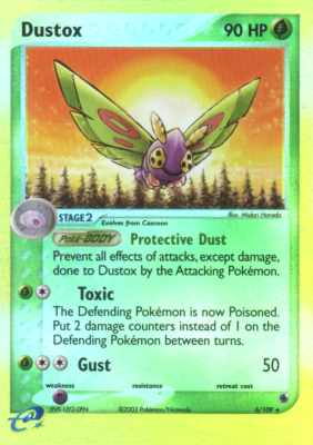 006 / 109 Dustox rara foil reverse (EN) -NEAR MINT-