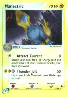 009 / 109 Manectric rara foil reverse (EN) -NEAR MINT-