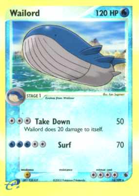 014 / 109 Wailord rara foil reverse (EN) -NEAR MINT-