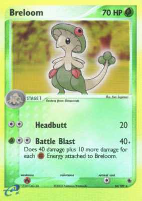 016 / 109 Breloom rara foil reverse (EN) -NEAR MINT-