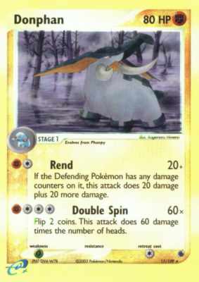 017 / 109 Donphan rara foil reverse (EN) -NEAR MINT-