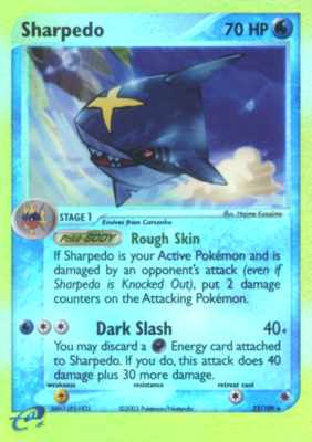 022 / 109 Sharpedo rara foil reverse (EN) -NEAR MINT-
