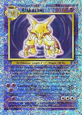 001 / 110 Alakazam rara foil reverse (EN) -NEAR MINT-