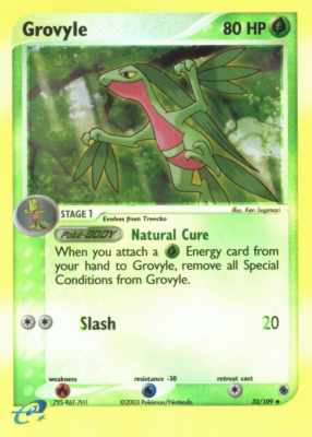 032 / 109 Grovyle G-05 non comune foil reverse (EN) -NEAR MINT-