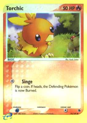 074 / 109 Torchic G-09 comune foil reverse (EN) -NEAR MINT-