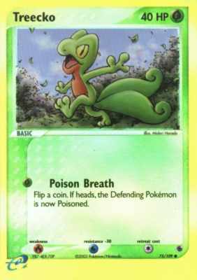 075 / 109 Treecko G-02 comune foil reverse (EN) -NEAR MINT-