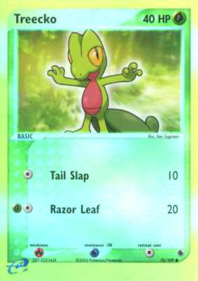 076 / 109 Treecko G-03 comune foil reverse (EN) -NEAR MINT-